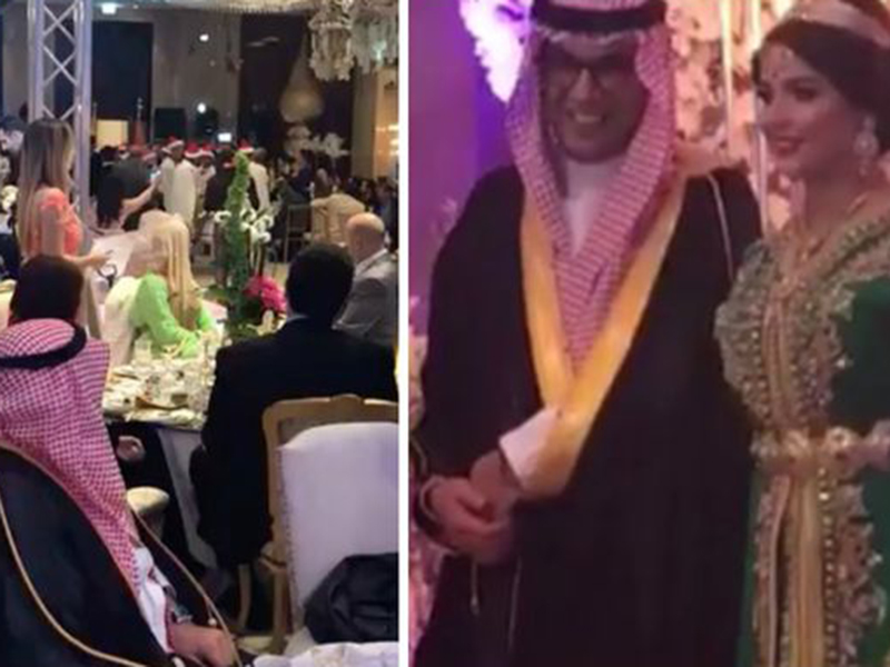 اضغط لمشاهدة الفيديو: 10 رجال لحمل هدايا عريس سعودي لعروسه المغربية